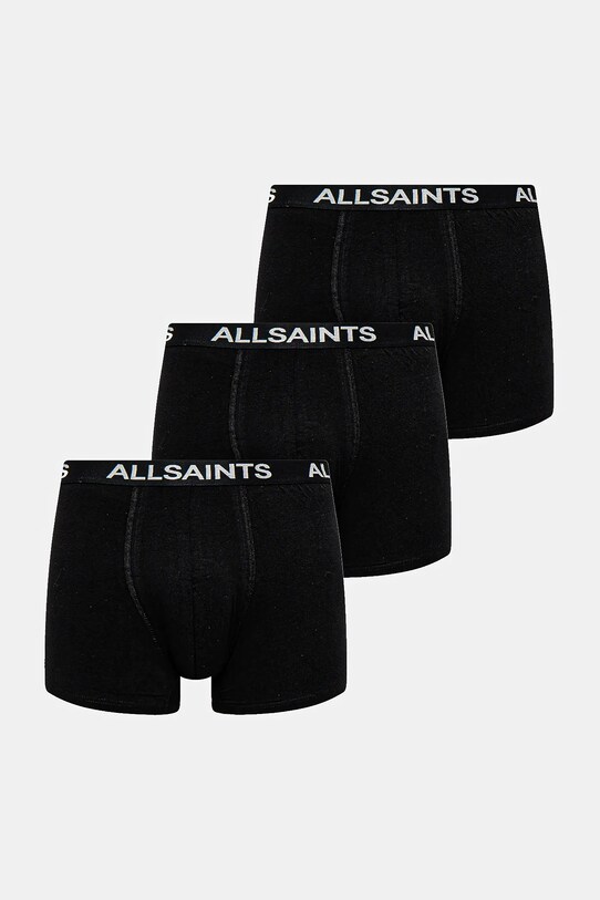 Боксеры AllSaints 3 шт трикотаж чёрный 43ASM493454TD