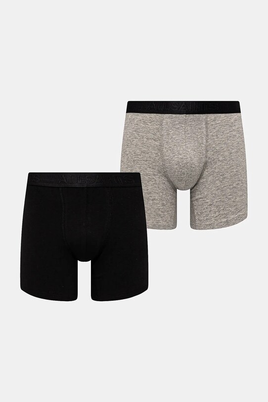 Bokserice AllSaints 3-pack bez uzorka crna 43ASM493456TD