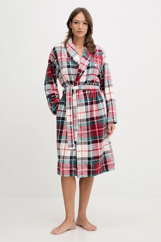 United Colors of Benetton szlafrok dzianina czerwony 6FK82801F