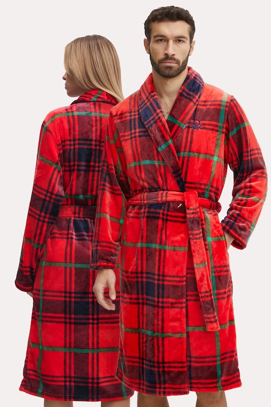 United Colors of Benetton halat tricotaj rosu 6FK82801F