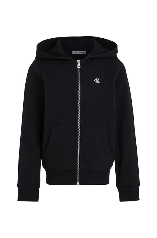 Дитяча бавовняна кофта Calvin Klein Jeans IB0IB02131.9BYH чорний AW24