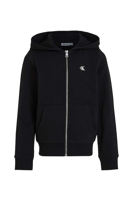 Calvin Klein Jeans bluza bawełniana dziecięca IB0IB02131.9BYH czarny AW24
