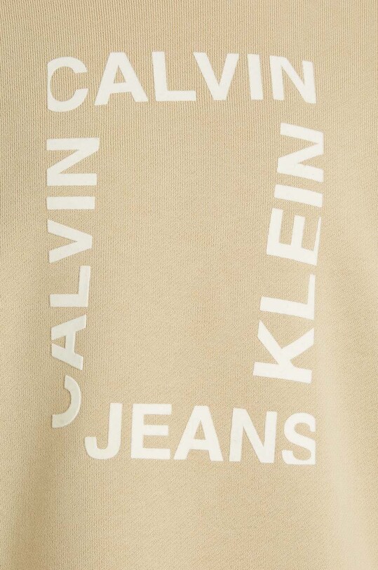 Calvin Klein Jeans bluza bawełniana dziecięca beżowy IB0IB02133.9BYH