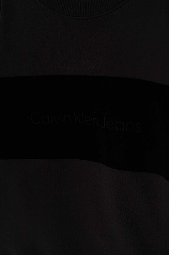 Мальчик Детская хлопковая кофта Calvin Klein Jeans IB0IB02135.9BYH.128.176 чёрный