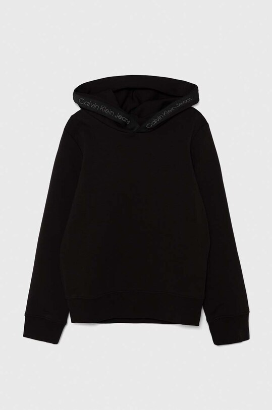 Детская кофта Calvin Klein Jeans с капюшоном чёрный IB0IB02140.9BYH