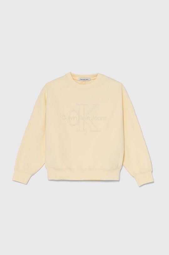 Детская кофта Calvin Klein Jeans без капюшона жёлтый IB0IB02281.9BYH.128.176