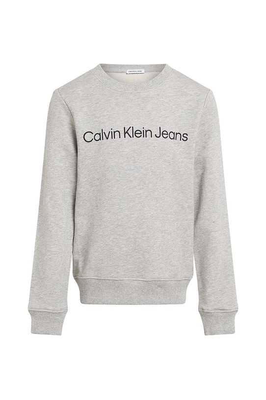 Детская хлопковая кофта Calvin Klein Jeans хлопок серый IU0IU00581.9BYH