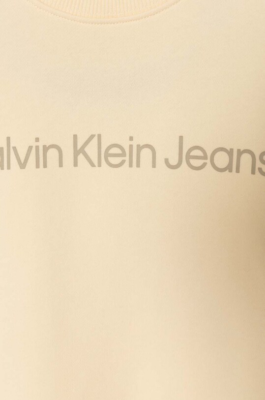Chlapec Detská bavlnená mikina Calvin Klein Jeans IU0IU00581.9BYH žltá