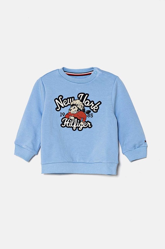 Tommy Hilfiger bluza niemowlęca z elastanem niebieski KN0KN01845.9BYH