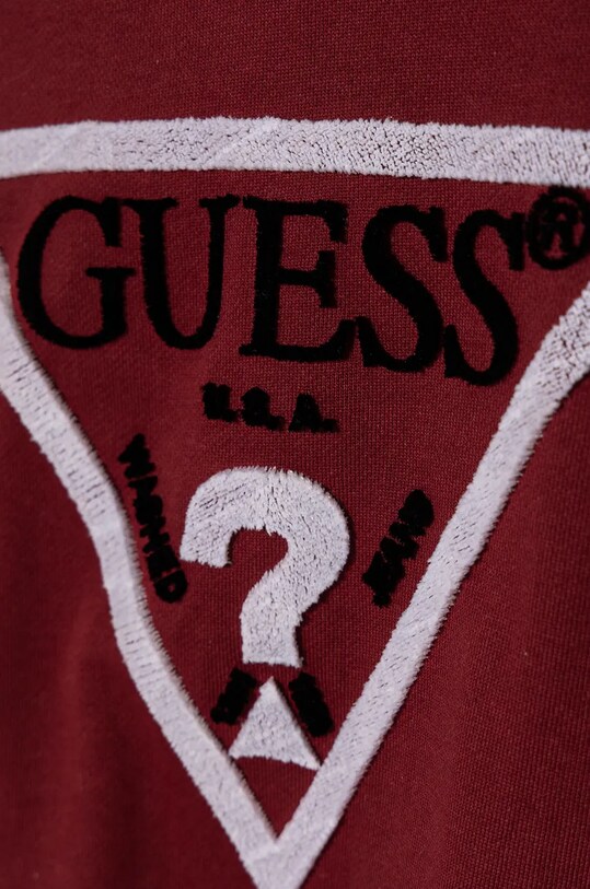 Хлопчик Дитяча бавовняна кофта Guess L4RQ23.KAD74.9BYH бордо