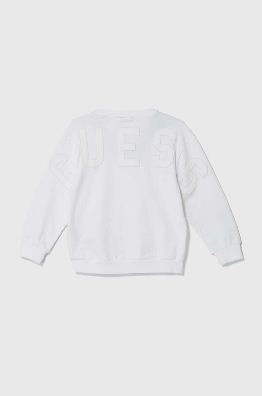 Детская хлопковая кофта Guess L4YQ05.KAD73.9BYH белый AW24