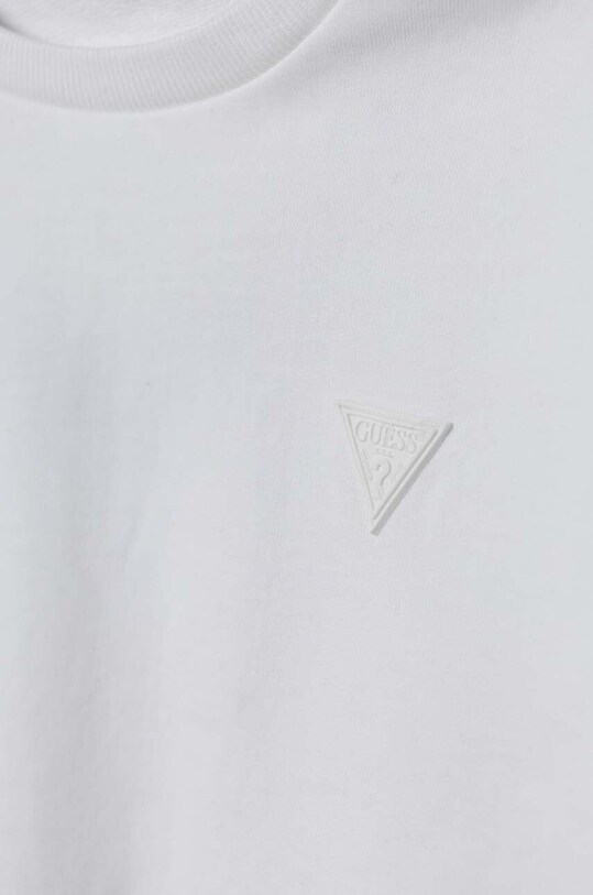Мальчик Детская хлопковая кофта Guess L4YQ05.KAD73.9BYH белый