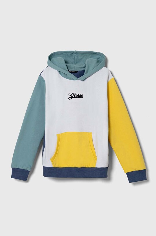 Guess bluza bawełniana dziecięca z kapturem biały L4YQ10.KA6R3.9BYH