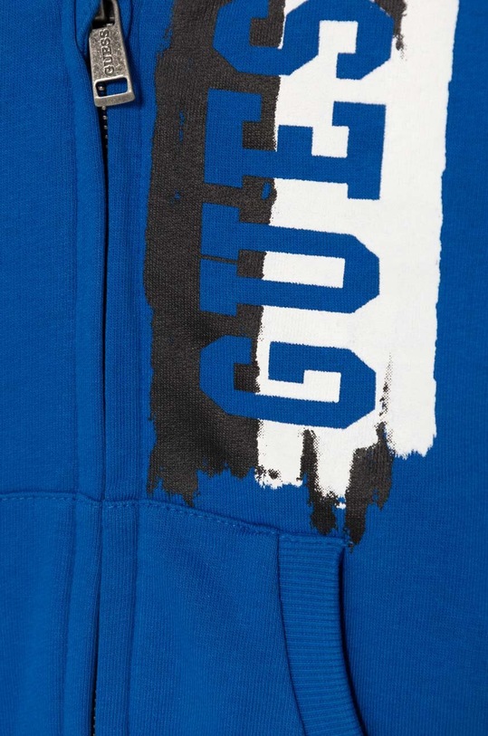 Dječaci Dječja pamučna dukserica Guess N4YQ00.KA6R3.9BYH plava