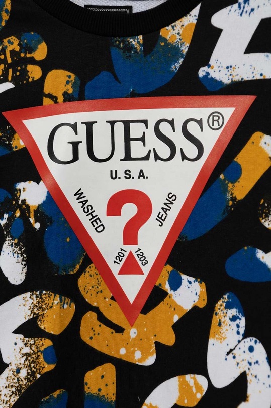 Chłopiec Guess bluza bawełniana dziecięca N4YQ02.KA6R3.9BYH niebieski