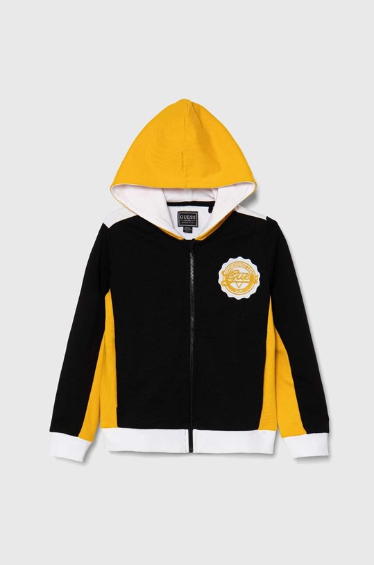Guess hanorac de bumbac pentru copii imprimeu negru N4YQ03.KA6R4.9BYH