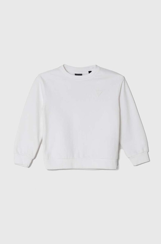 Дитяча бавовняна кофта Guess без капюшона білий N4YQ05.KAD73.9BYH