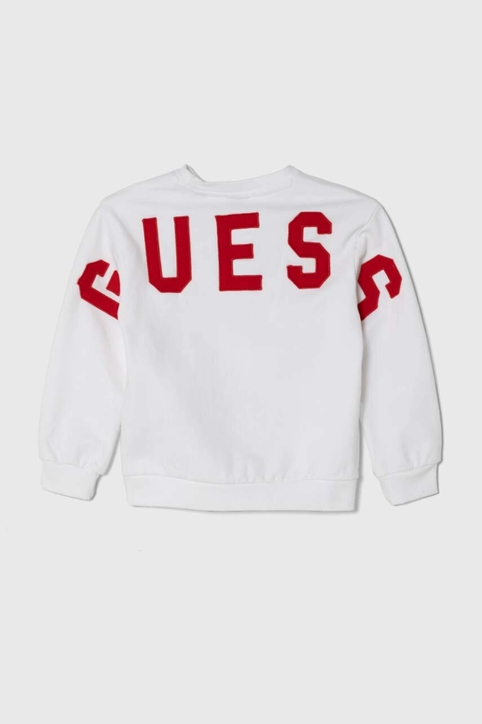 Guess bluza bawełniana dziecięca N4YQ05.KAD73.9BYH biały AW24