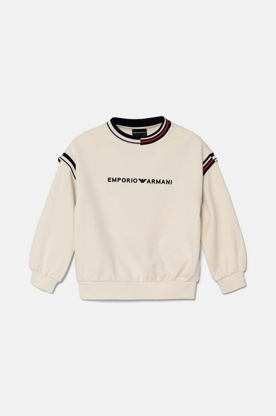 Дитяча бавовняна кофта Emporio Armani 6D4BJL.1JWPZ бежевий AW24
