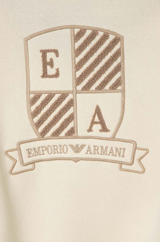 CHLAPEC Dětská bavlněná mikina Emporio Armani 6D4MJ9.3J5XZ béžová