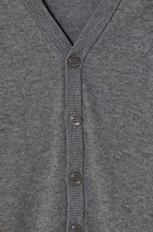 Мальчик Детский кардиган с примесью шерсти Emporio Armani 8N4E78.4M16Z серый