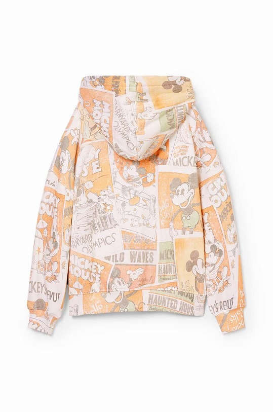 Chlapec Detská bavlnená mikina Desigual MICKEY MOUSE 24WBSK10 oranžová