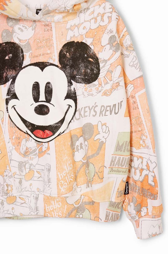Detská bavlnená mikina Desigual MICKEY MOUSE oranžová 24WBSK10