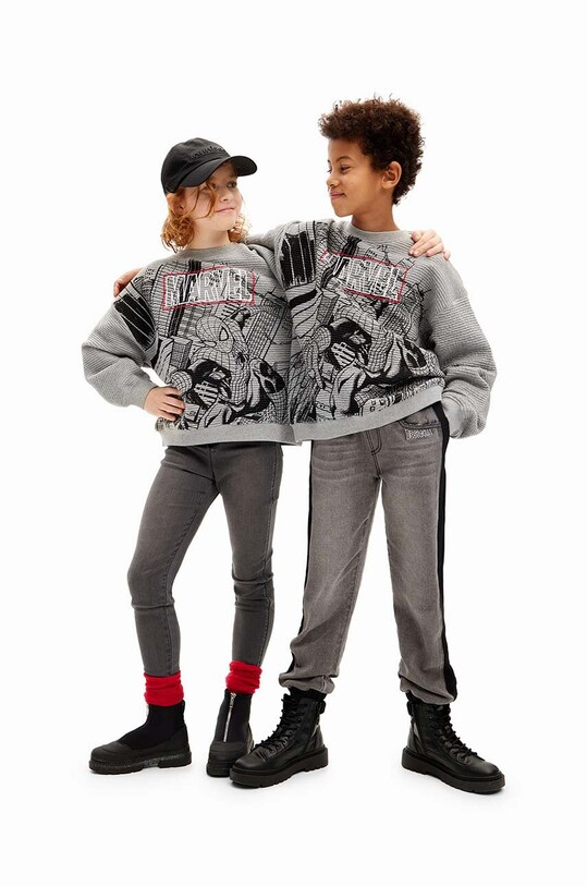 Дитяча кофта Desigual SPIDERMAN 24WBSK09 сірий
