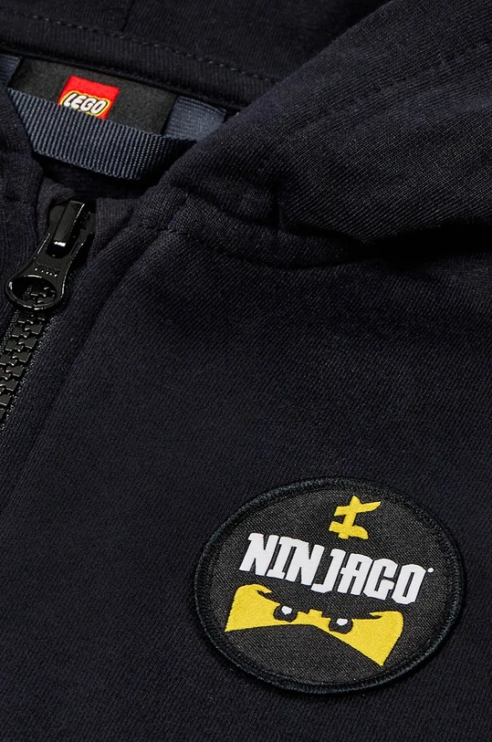 Chlapec Detská bavlnená mikina Lego LWSCOUT 609 12011284 čierna