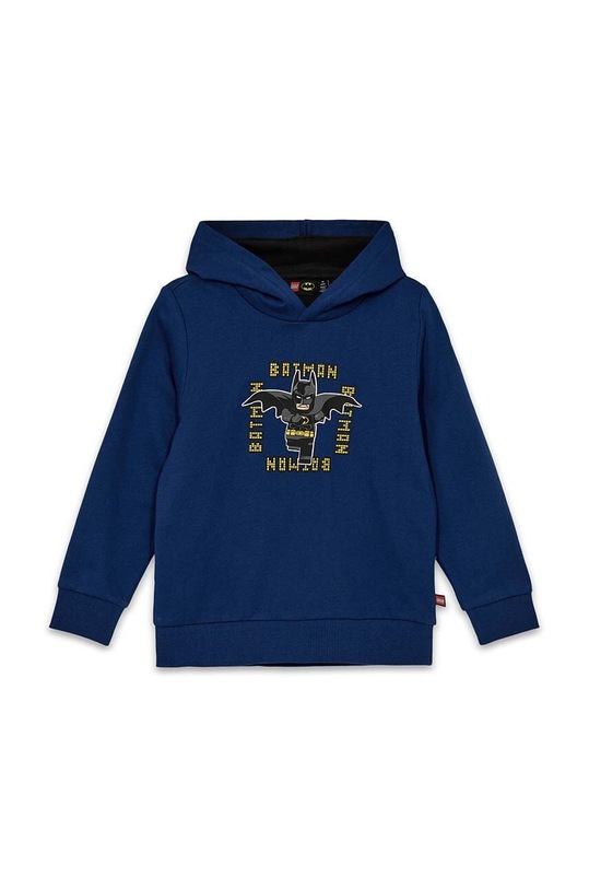 Dětská bavlněná mikina Lego LWSCOUT 602 s kapucí námořnická modř 12011329