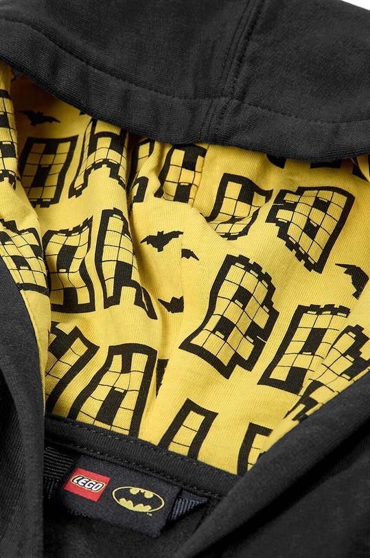 Lego hanorac de bumbac pentru copii LWSCOUT 605 12011330 negru