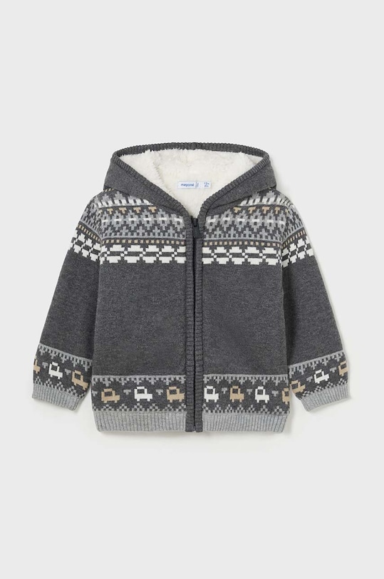 Mayoral pulover bebe cu modele gri 2319.3E.Baby.9BYH