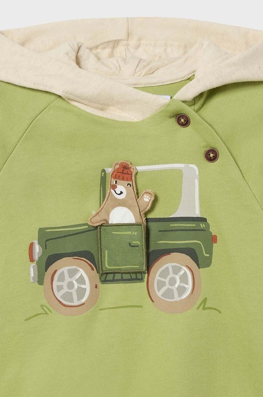 Mikina pre bábätká Mayoral 2460.3D.Baby.9BYH zelená AW24