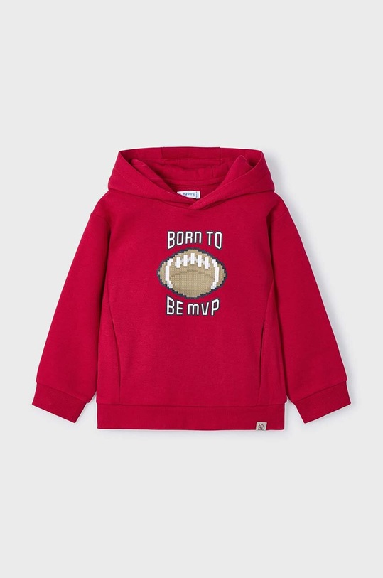 Dětská mikina Mayoral s kapucí červená 4451.5C.Mini.9BYH