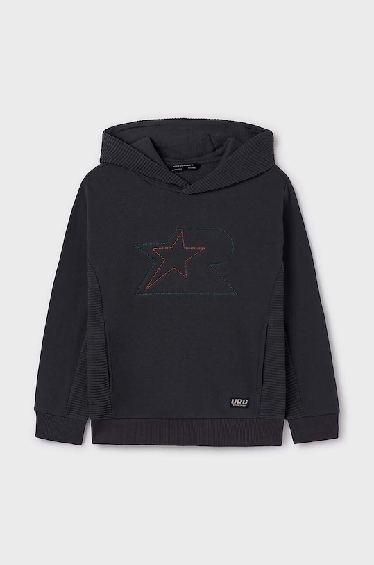 Dětská mikina Mayoral s kapucí černá 7450.7D.Junior.9BYH
