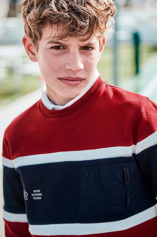 Detská mikina Mayoral burgundské 7453.7E.Junior.9BYH