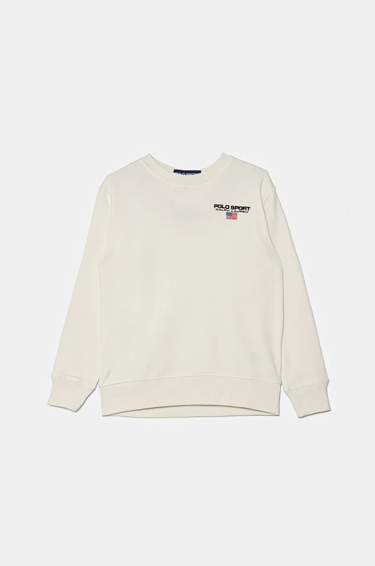 Детски суичър Polo Ralph Lauren без качулка бял 323962116002
