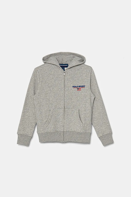Dětská mikina Polo Ralph Lauren nášivka šedá 323962117003