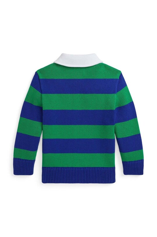 Мальчик Детский хлопковый свитер Polo Ralph Lauren 322951145001 зелёный
