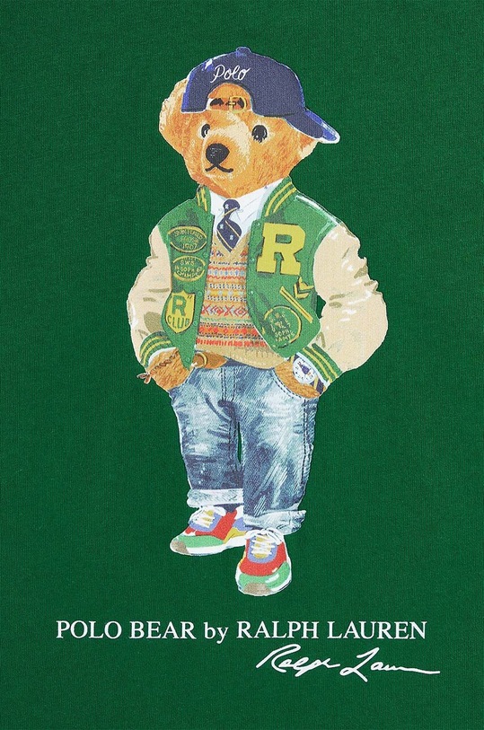 Момче Детски памучен суичър Polo Ralph Lauren 322952591001 зелен