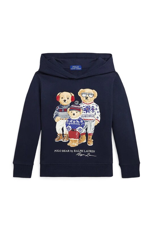 Дитяча кофта Polo Ralph Lauren з капюшоном темно-синій 322953042001