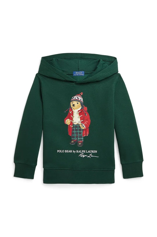 Dječja dukserica Polo Ralph Lauren s kapuljačom zelena 322960440003
