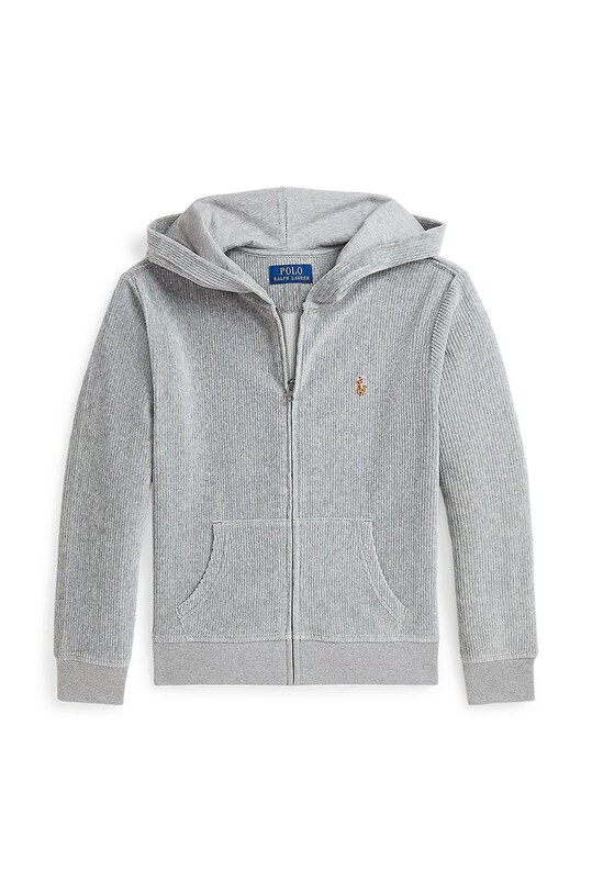 Дитяча кофта Polo Ralph Lauren з капюшоном сірий 323952461001