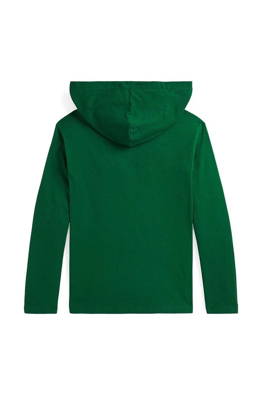 Detská bavlnená mikina Polo Ralph Lauren 323952591001 zelená AW24