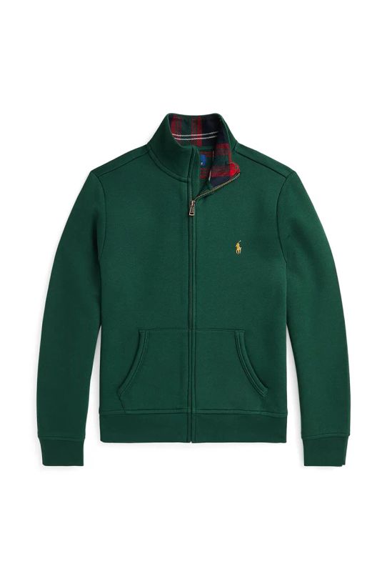 Dětská bavlněná mikina Polo Ralph Lauren bez kapuce námořnická modř 323953025001