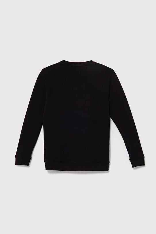 Detská bavlnená mikina Vans CLASSIC II CREW VN000K99BLK1 čierna AW24