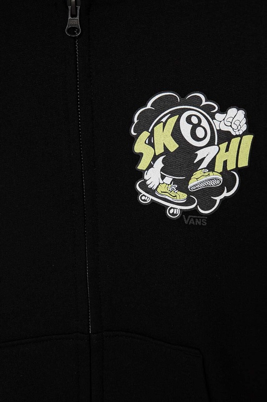 CHLAPEC Dětská bavlněná mikina Vans B SK8 HI BALL FZ VN000K9FBLK1 černá