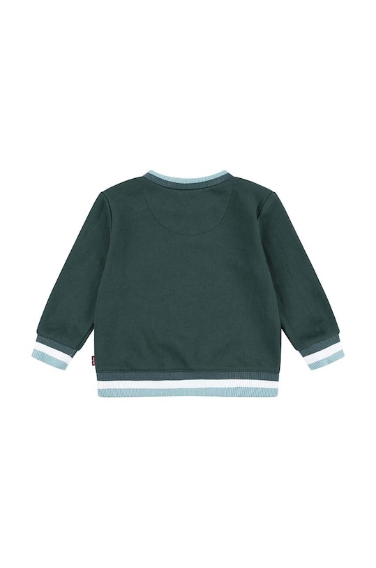 Dětská mikina Levi's VARSITY LEVI TIPPED CREW 6EL324 zelená AW24