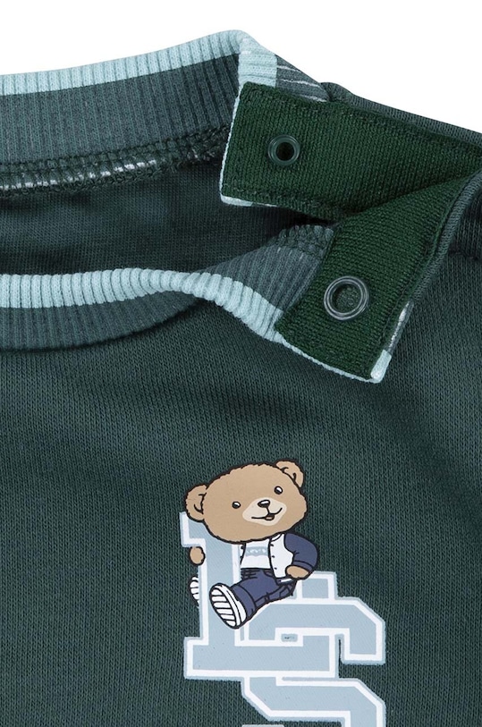 CHLAPEC Dětská mikina Levi's VARSITY LEVI TIPPED CREW 6EL324 zelená