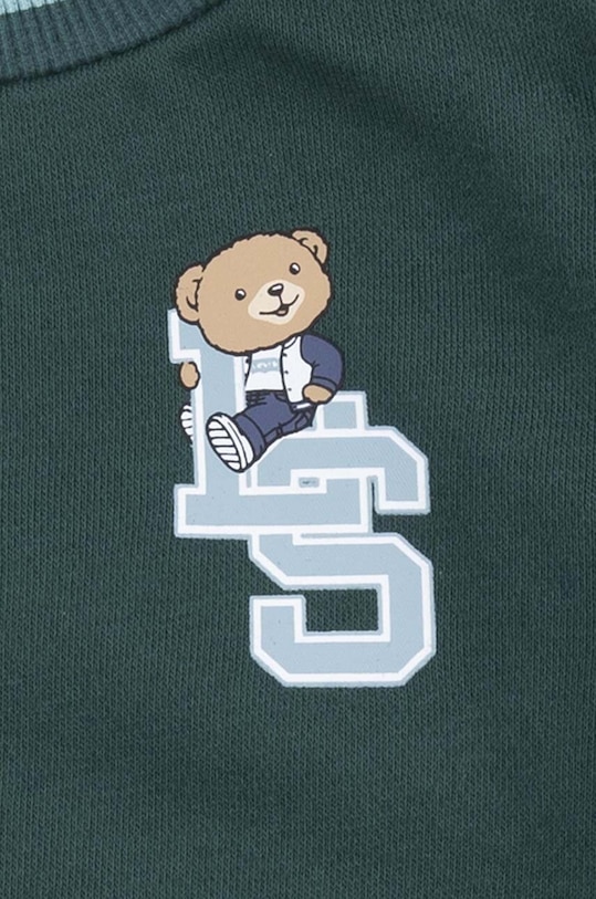 Dětská mikina Levi's VARSITY LEVI TIPPED CREW zelená 6EL324
